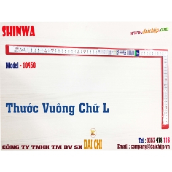 Thước Vuông Chữ L Hãng SHINWA Carpenter Squares Model 10450