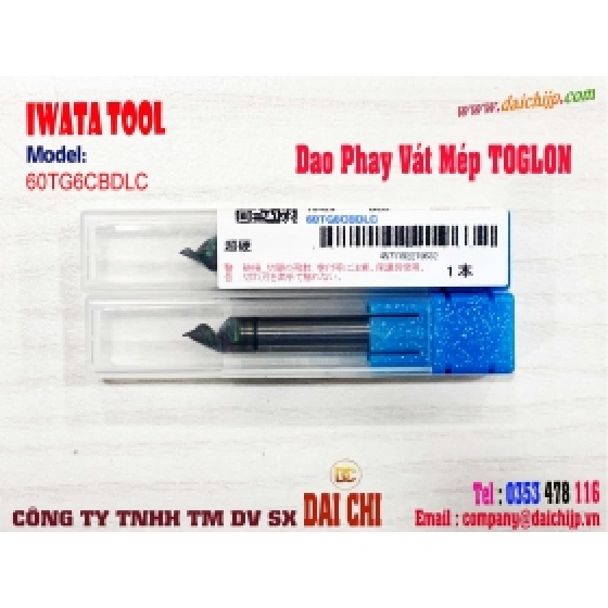 Dao Phay Vát Mép IWATA TOOL TOGLON Sharp SP 60º Carbide DLC coating