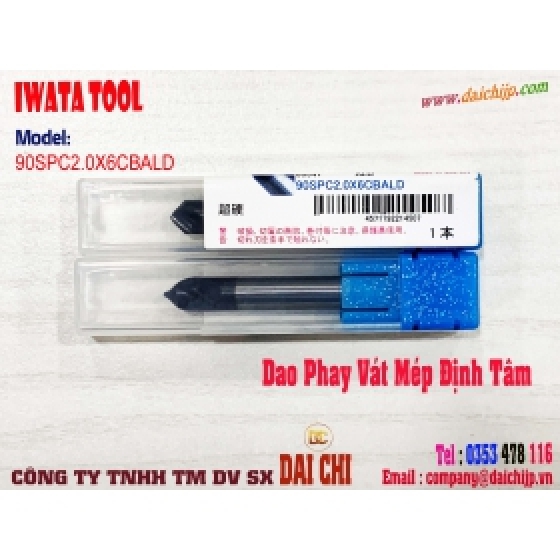 Dao Phay Carbide Định Tâm Và Vát Mép IWATA TOOL 90SPC2.0X6CBALD