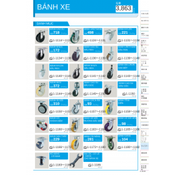 BÁNH XE - CATALOG TIẾNG NHẬT ONLINE.