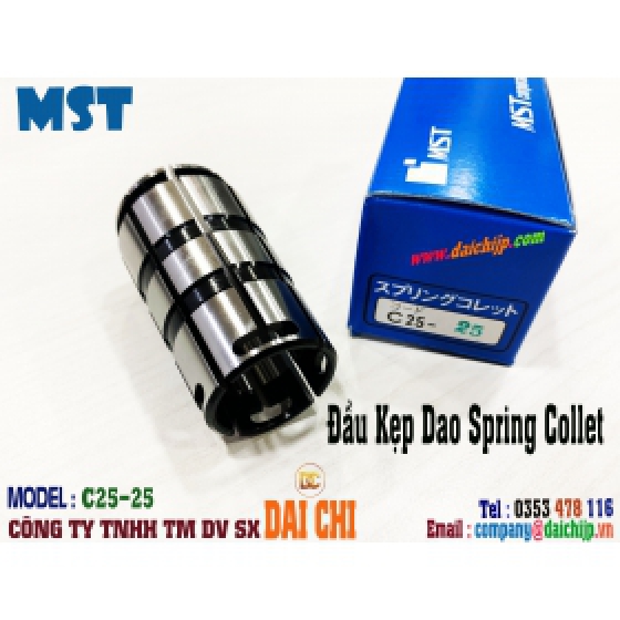 Đầu Kẹp Dao MST Spring Collet C25-25