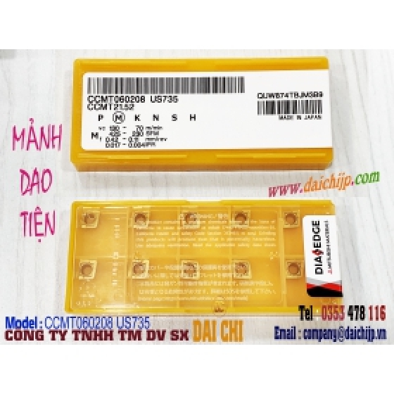 Mảnh Dao Tiện DIA EDGE-CCMT060208 US735