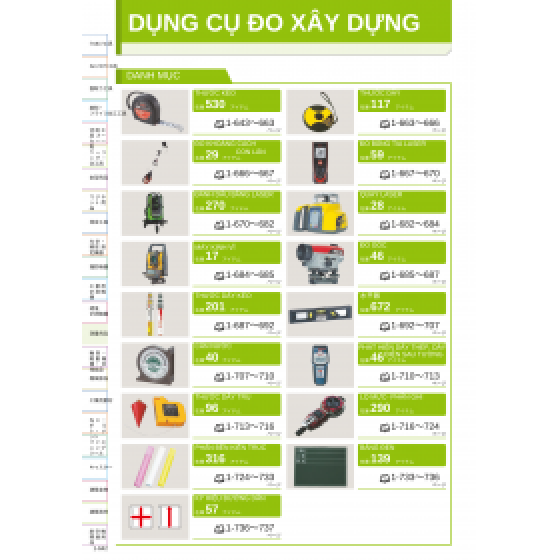 DỤNG CỤ ĐO CẦM TAY BÊN XÂY DỤNG - CATALOG TIẾNG NHẬT ONLINE