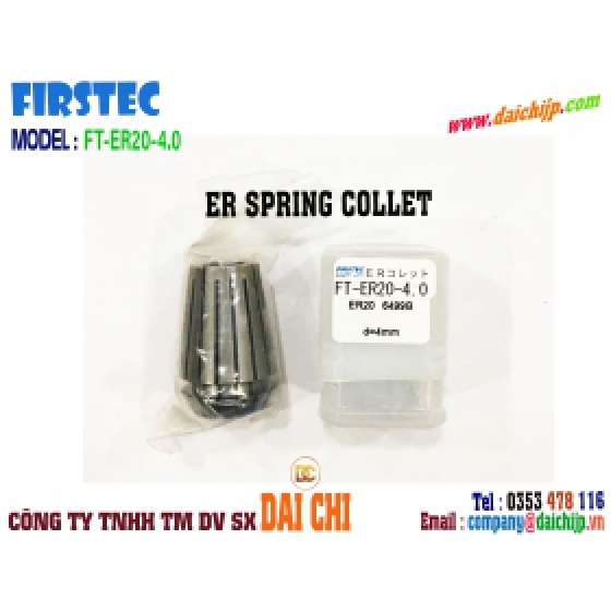 Đầu Kẹp Dao Phay ER Spring Collet FIRSTEC FT-ER20-4.0