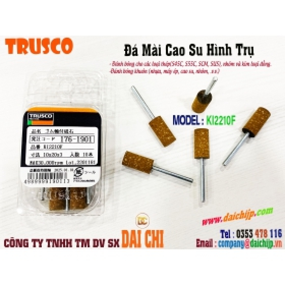 Đá Mài Cao Su Đánh Bóng Hình Trụ TRUSCO-KI2210F