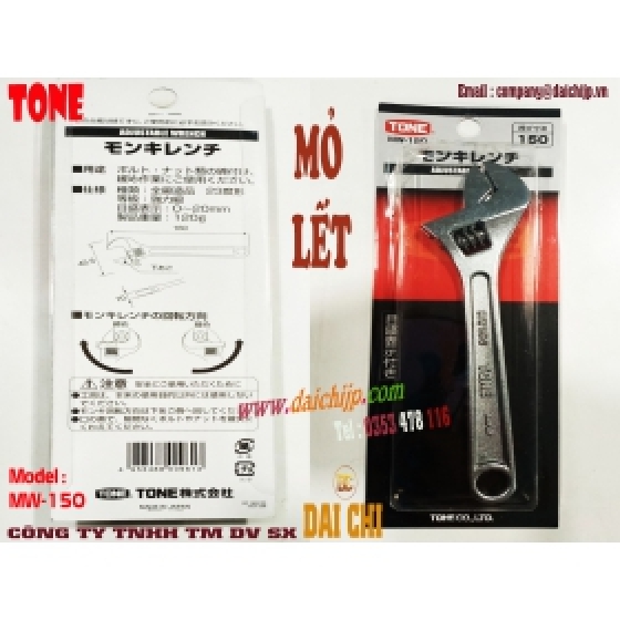 Mỏ Lết TONE Adjustable Wrench MW-150