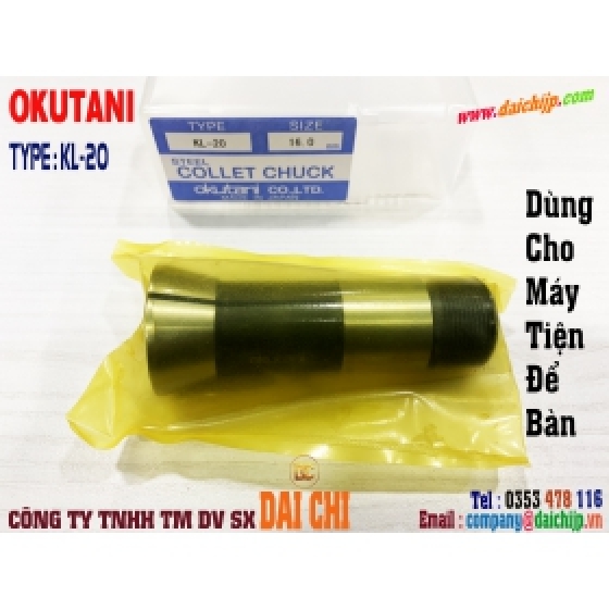 Collet Chuck Dùng Cho Máy Tiện Để Bàn OKUTANI Type KL-20 (16.0) mm