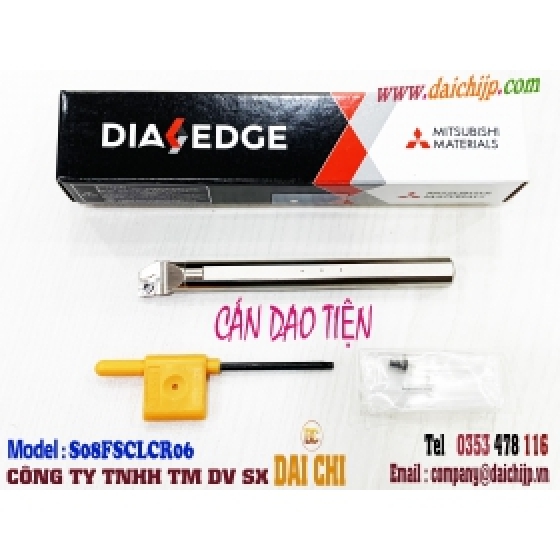 Cán Dao Tiện DIA EDGE Dòng S Model S08FSCLCR06