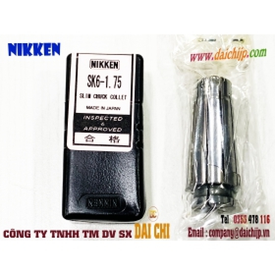 Đầu Kẹp NIKKEN SLIM COLLET CHUCK SK6-1.75