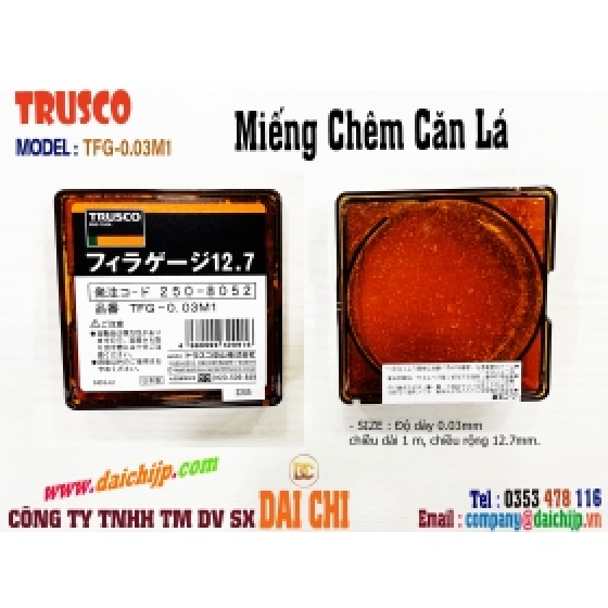 Miếng Chêm Căn Lá Thép Carbon TRUSCO Model TFG-0.03M1