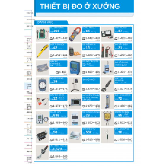 THIẾT BỊ ĐO Ở XƯỞNG - CATALOG TIẾNG NHẬT ONLINE